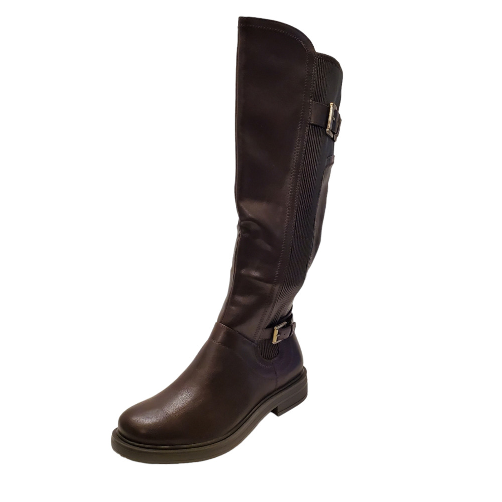 White Mountain Womens  Shoes Mediate Wide Calf Tall Boots 6.5W Dark Brown